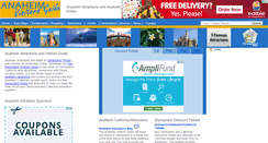 Desktop Screenshot of anaheimvisitorsguide.com